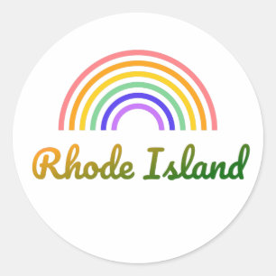 Rhode Island - Newport - Brown University Runder Aufkleber