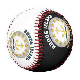 RHODE ISLAND OCEAN STAAT STAAT FLAG BASEBALL