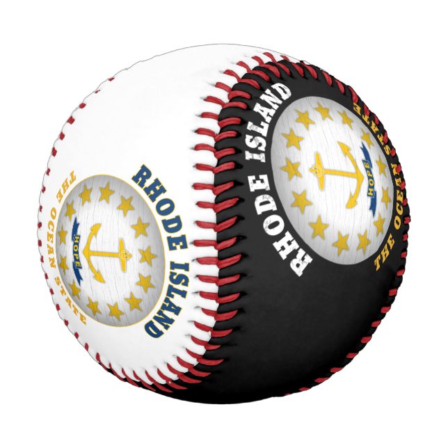 RHODE ISLAND OCEAN STAAT STAAT FLAG BASEBALL (Schrägansicht)
