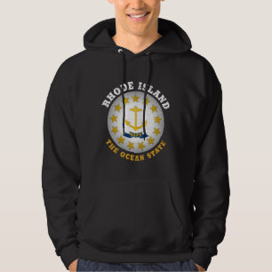 RHODE ISLAND OCEAN STAAT STAAT FLAG HOODIE