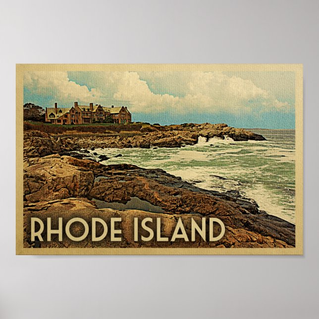 Rhode Island Poster Vintage Travel Poster (Vorne)