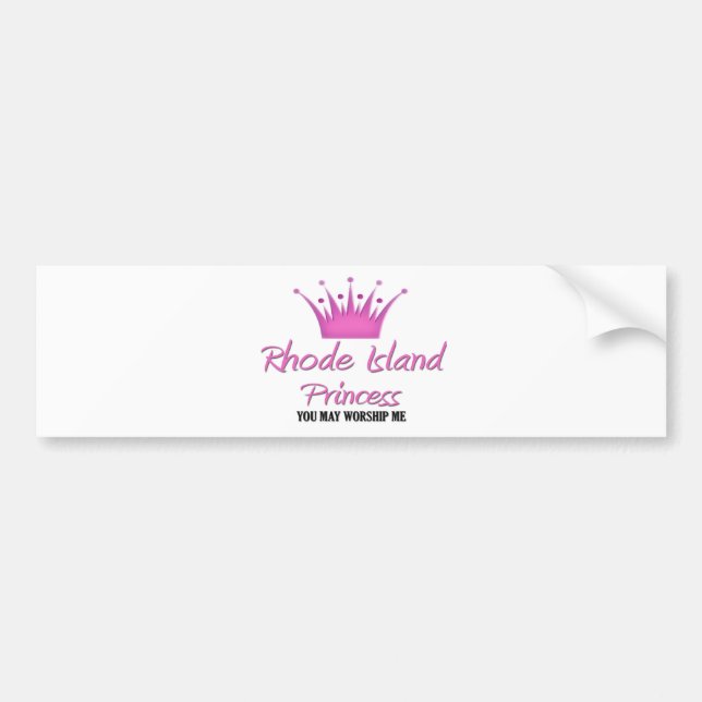Rhode Island Prinzessin Autoaufkleber (Vorne)