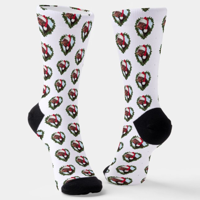Rhode Island Red Chicken Wreath Socken (Gewinkelt)
