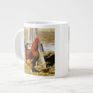 Rhode Island Red Hahn Jumbo-Tasse
