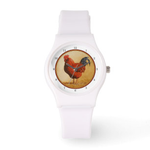 Rhode Island Rooster Chicken Armbanduhr