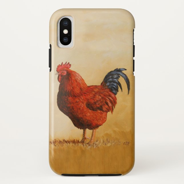 Rhode Island Rooster Chicken Case-Mate iPhone Hülle (Rückseite)