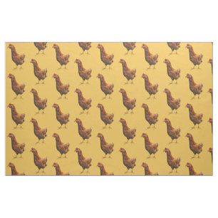 Rhode Island Rot-Henne-Huhn-Gewebe Stoff
