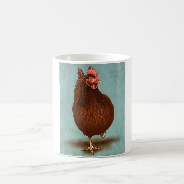 Rhode Island Rot-Henne-Tasse Kaffeetasse (Mittel)
