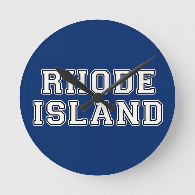 Rhode Island Runde Wanduhr (Vorderseite)