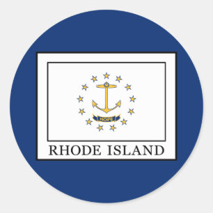 Rhode Island Runder Aufkleber