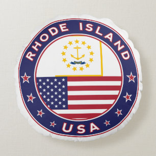 Rhode Island Rundes Kissen