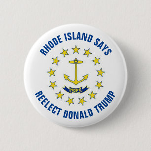 Rhode Island sagt Neuwahl Donald Trump Button