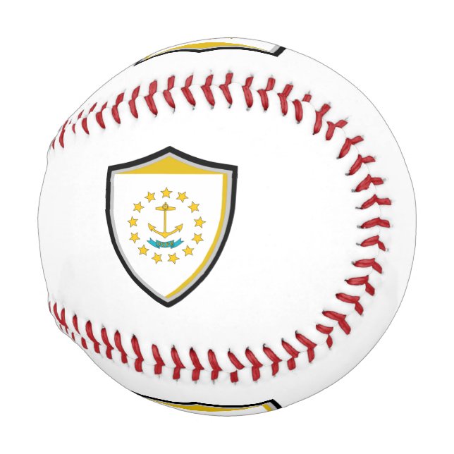 Rhode Island Schildflagge Baseball (Vorne Rechts)