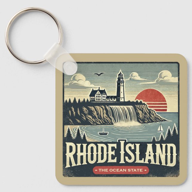 Rhode Island Schlüsselanhänger (Vorderseite)