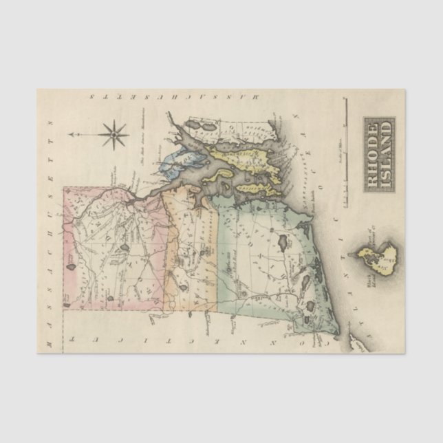 Rhode Island Seidenpapier (Vorderseite)