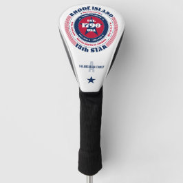 Rhode Island Staat Circle Custom Golf Head Cover Golf Headcover