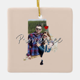 Rhode Island Staat Foto Keramikornament