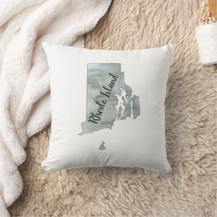 Rhode Island Staat Illustration Kissen