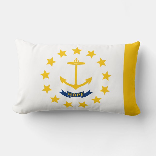 Rhode Island Staats-Flaggen-Entwurf Lendenkissen (Vorderseite)