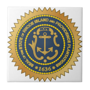 Rhode Island Staats-Siegel Fliese