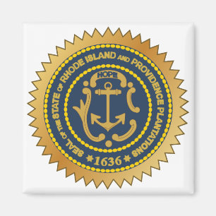 Rhode Island Staats-Siegel Magnet