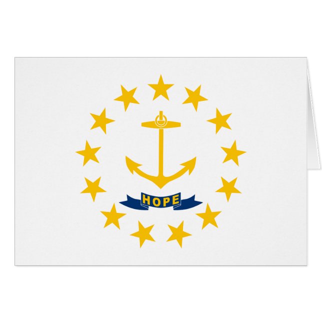 Rhode Island Staatsflagge (Vorderseite (Horizontal))