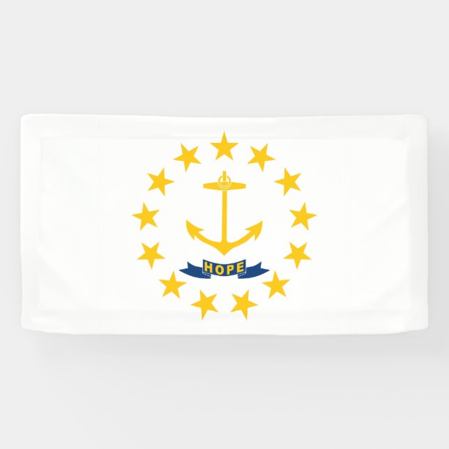 Rhode Island Staatsflagge Banner (Horizontal)