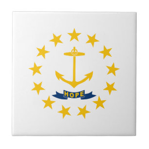 Rhode Island Staatsflagge Fliese
