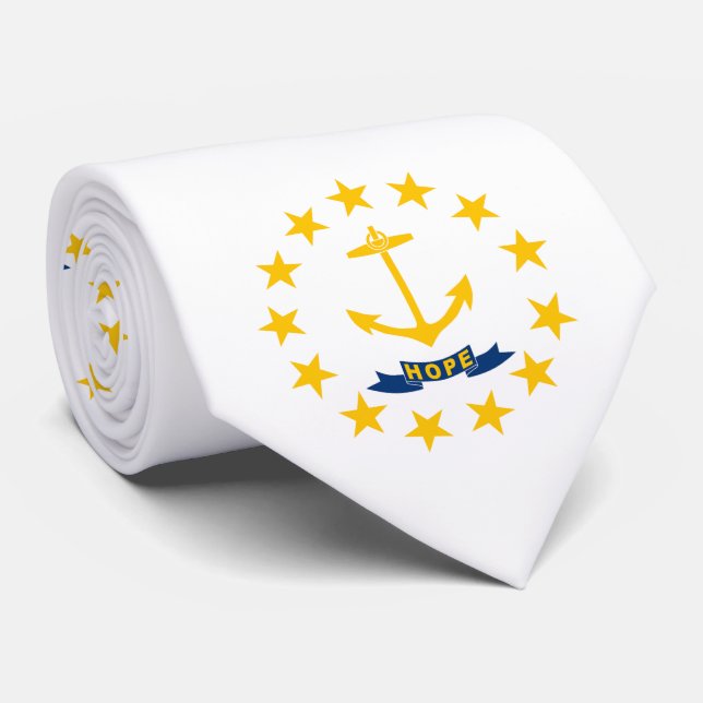 Rhode Island Staatsflagge Krawatte (Gerollt)