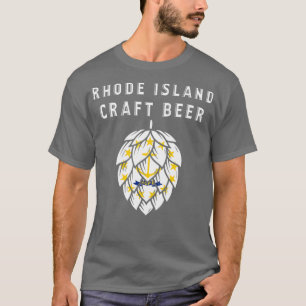 Rhode Island State Flag Bierbrauer Liebhaber T-Shirt