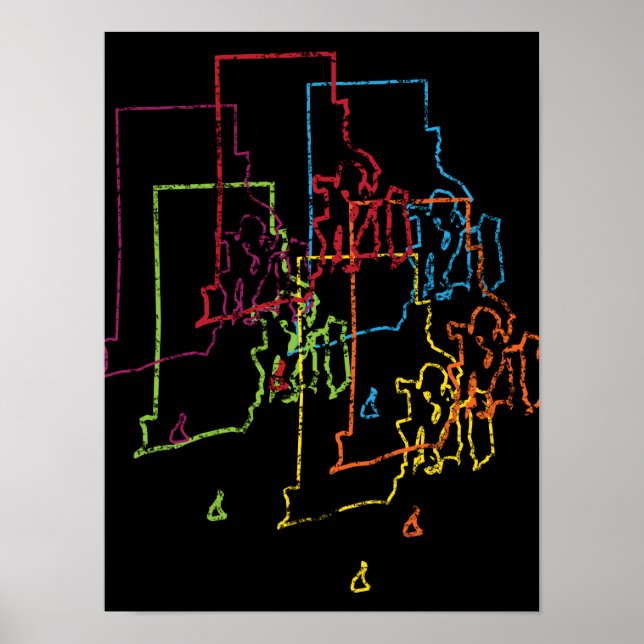 Rhode Island Stolz Poster (Vorne)