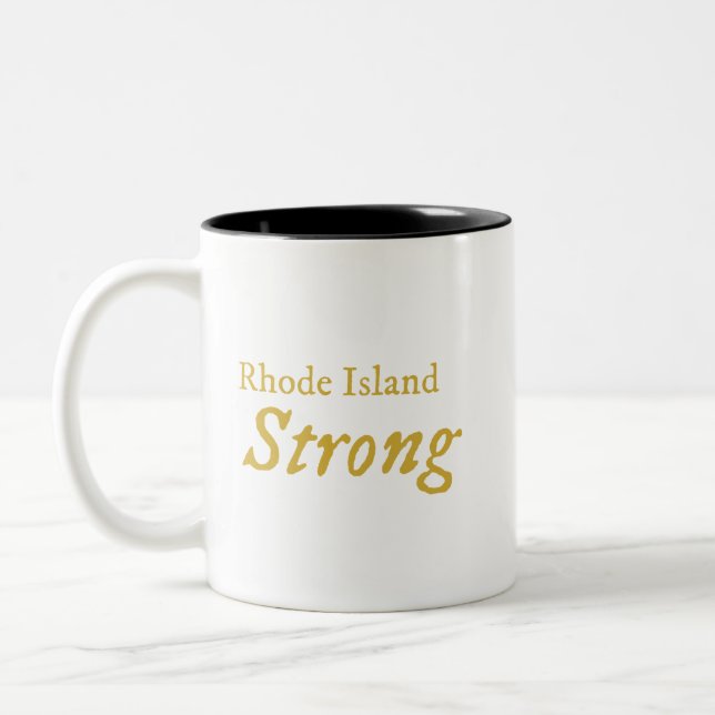 Rhode Island Strong Coffee Tasse (Links)