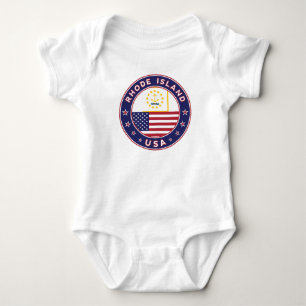Rhode Island t-shirt, legging, Baby Strampler