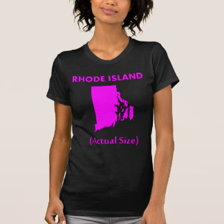 Rhode Island - tatsächliche Größe T-Shirt
