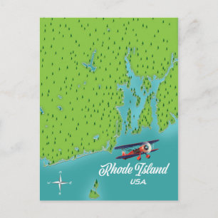 Rhode Island USA Karte