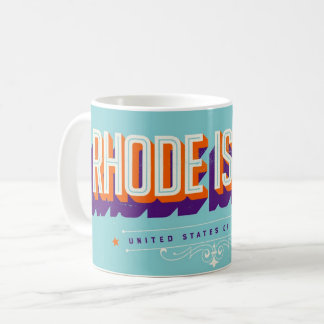 Rhode Island USA  Retro Postcard Mug Kaffeetasse