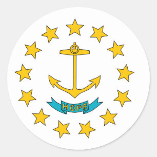 Rhode Island, Vereinigte Staaten Runder Aufkleber