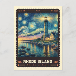Rhode Island | Vincent Van Gogh Inspiriert Postkarte