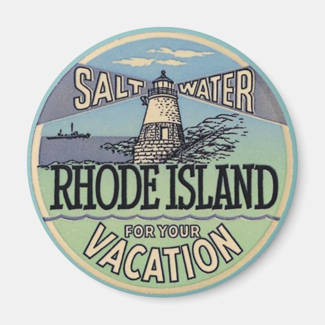 Rhode Island Vintage Magnet (Vorne)