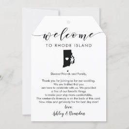 Rhode Island Wedding Begrüßungsbrief Tagungsreise
