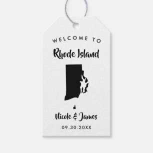 Rhode Island Wedding Welcome Bag Tags, Karte Geschenkanhänger
