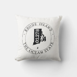 Rhode Island Zip Code Pillow Kissen