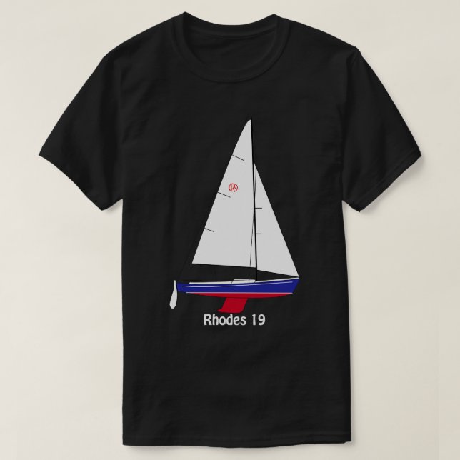 Rhodes 19 Sailboat T-Shirt (Design vorne)