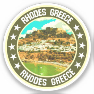 Rhodes Aufkleber