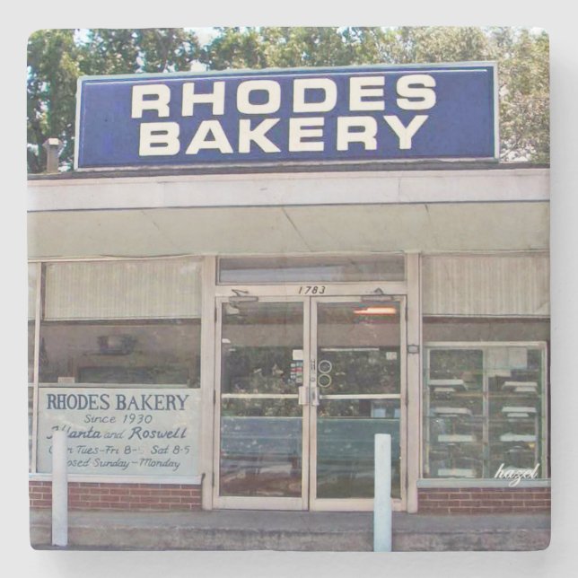 Rhodes Bäckerei Atlanta, Bäckerei Rhodes Steinuntersetzer (Vorderseite)