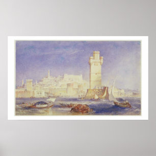 Rhodes, c.1823-24 (w/c & bodycolour on paper) poster