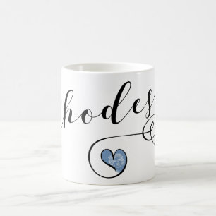 Rhodes Flag im Herzen Griechenlands Kaffeetasse