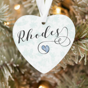 Rhodes Flag im Herzen Griechenlands Ornament