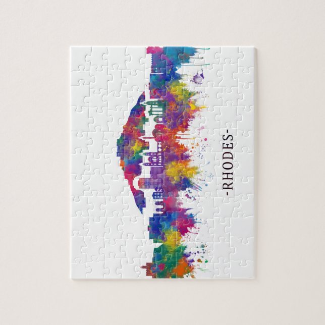 Rhodes Greece Skyline (Vertikal)