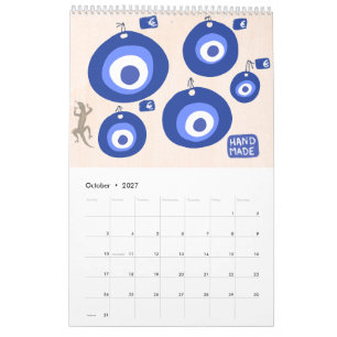 Rhodes Griechische Szenen & Muster Küchenkalender Kalender
